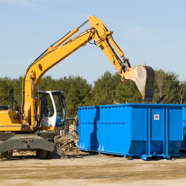 what happens if the residential dumpster is damaged or stolen during rental in Glen Spey